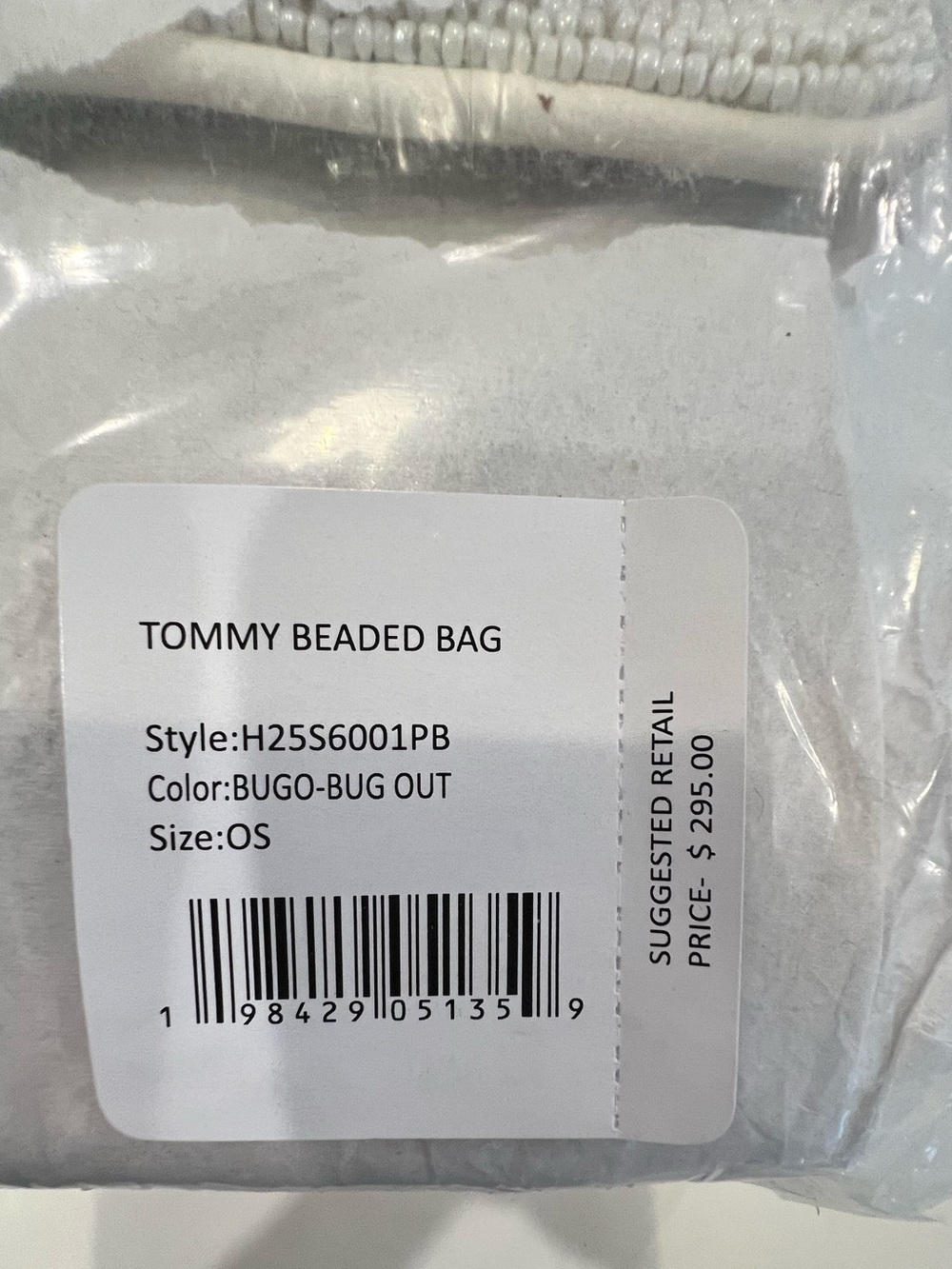 Staud Tommy Beaded Shoulder Bag Garden Motif Ivory Glass Bead Designer Purse NWT - Picture 15 of 16